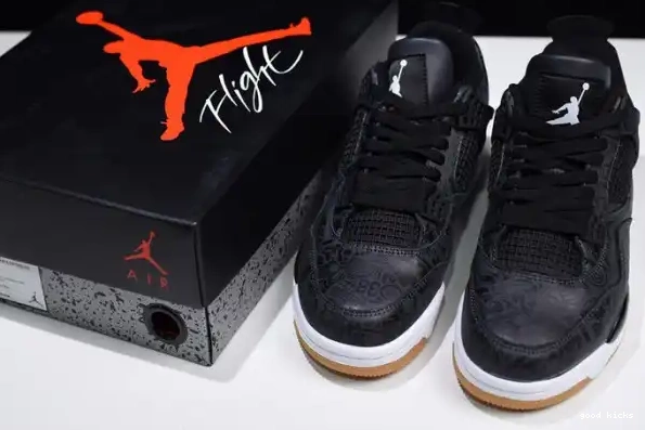 Retro CI1184-001 4 Jordan Air Black Laser 0324